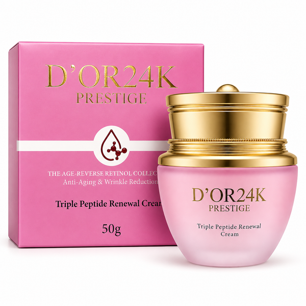 The Age Reverse Triple Peptide Renewal Cream – D'OR24K