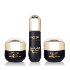 Black Truffle & Black Pearl Cream, Mask, Serum