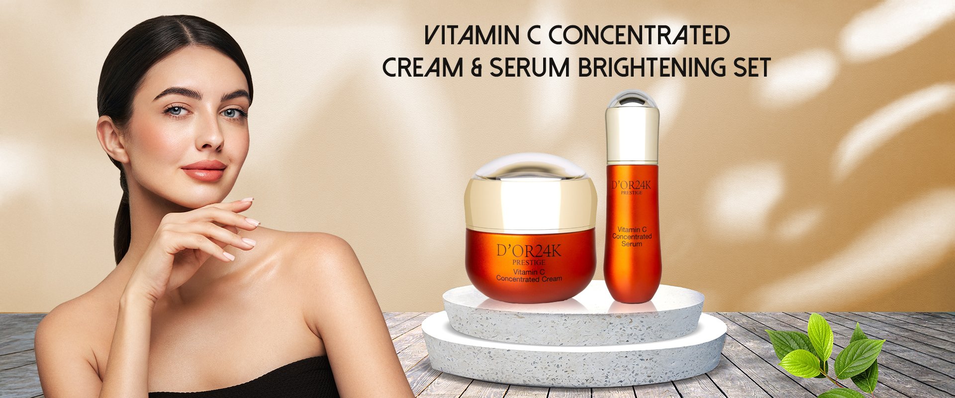 Vitamin C Concentrated Cream & Serum Brightening Set